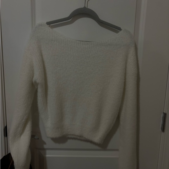 Abound Off-the-Shoulder Cream Sweater - Picture 2 of 3